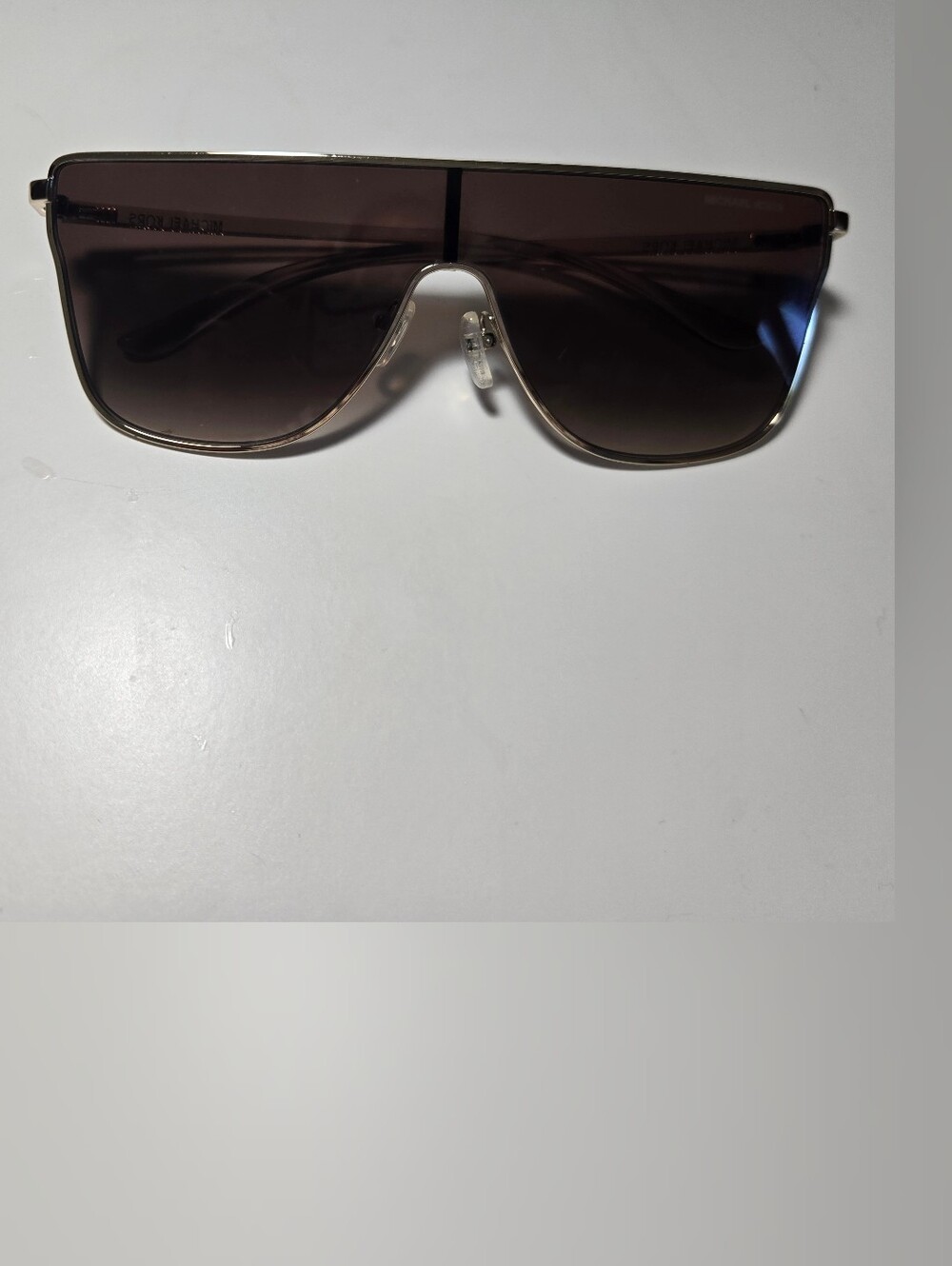 Men's Shield Sunglasses in Brown
